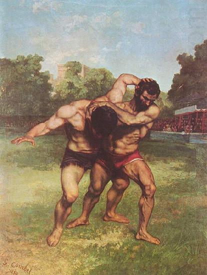 Ringkampfer, Gustave Courbet